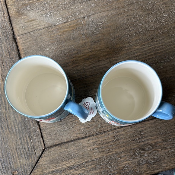 NEW 10 Strawberry Street Winter Wonderland Village Blue and White Mug Set - Picture 3 of 4